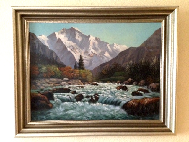 Paisaje del Jungfrau con Zweilütschinen
